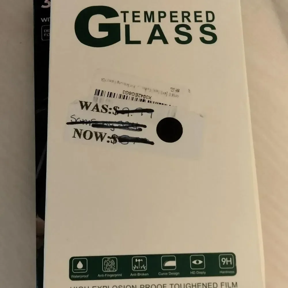 3 Pack Glass Screen Protector & Tempered Glass